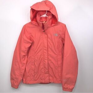 The North Face Woman’s Orange HyVent Hooded Spring Jacket